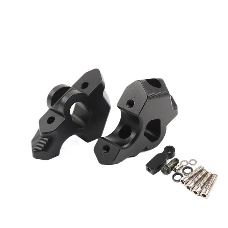 Lenker Riser Motorrad Für R1300GS Für GS1300 2023 2024 Motorrad Lenker Aufstieg Riser Bar Montieren Griff Brems Kabel Verlängerung Adapter Moto Lenkererhöhung(Black) von WIBNBRO