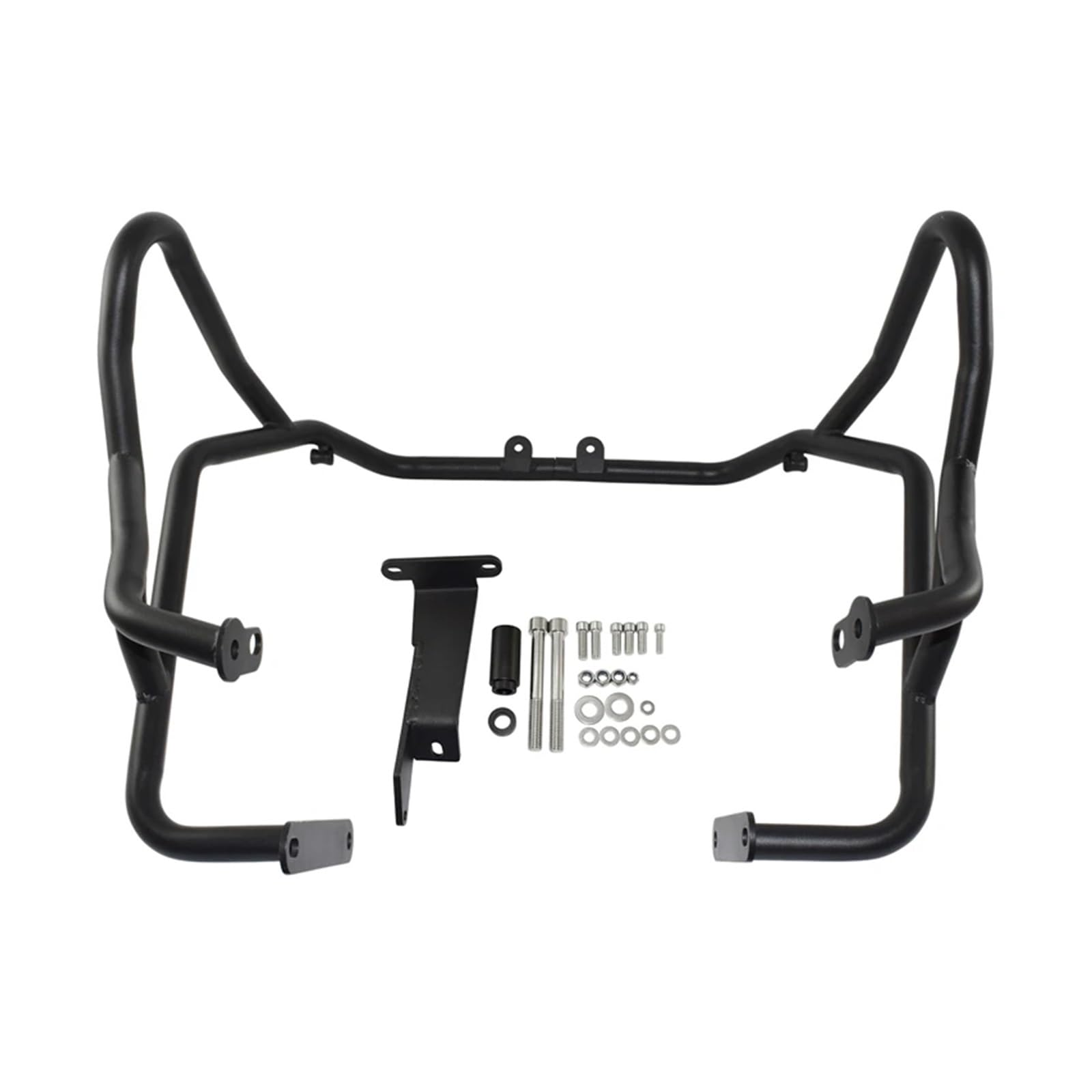 Motorrad Crashbars Für F750GS Für F850GS 2018-2022 Oberer Stoßfänger-Motorschutz Frash Stunt Cage Crash Bar Rahmen Slider Protector Motorschutz Sturzbügel(Black) von WIBNBRO