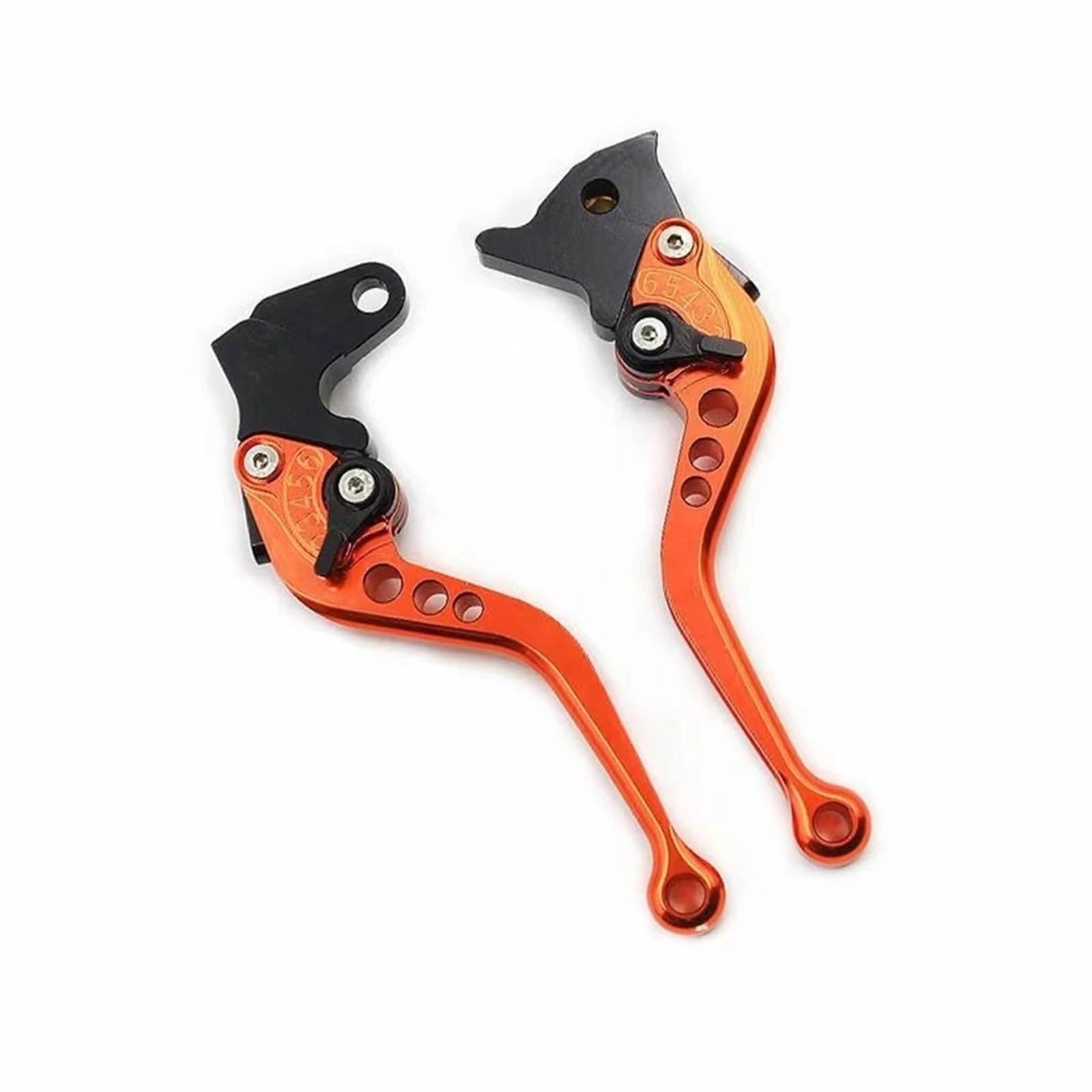 Motorrad Kupplung Bremshebel Für Royal Für Enfield 650 Für Interceptor Für Continental Für INT650 Für GT650 8 Farbe Einstellbare Motorrad Bremse Kupplung Hebel Bremshebel Kupplungss(B Orange) von WIBNBRO