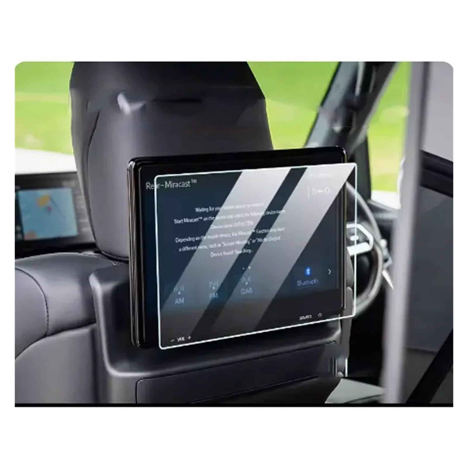 Navigations-Displayschutz 2 Stücke Für Toyota Für Land Für Cruiser LC300 2019-2022 TV Screen Protector PET Film Screen Protector Für Auto Innen Zubehör Navigation Schutzfolie von WIBNBRO