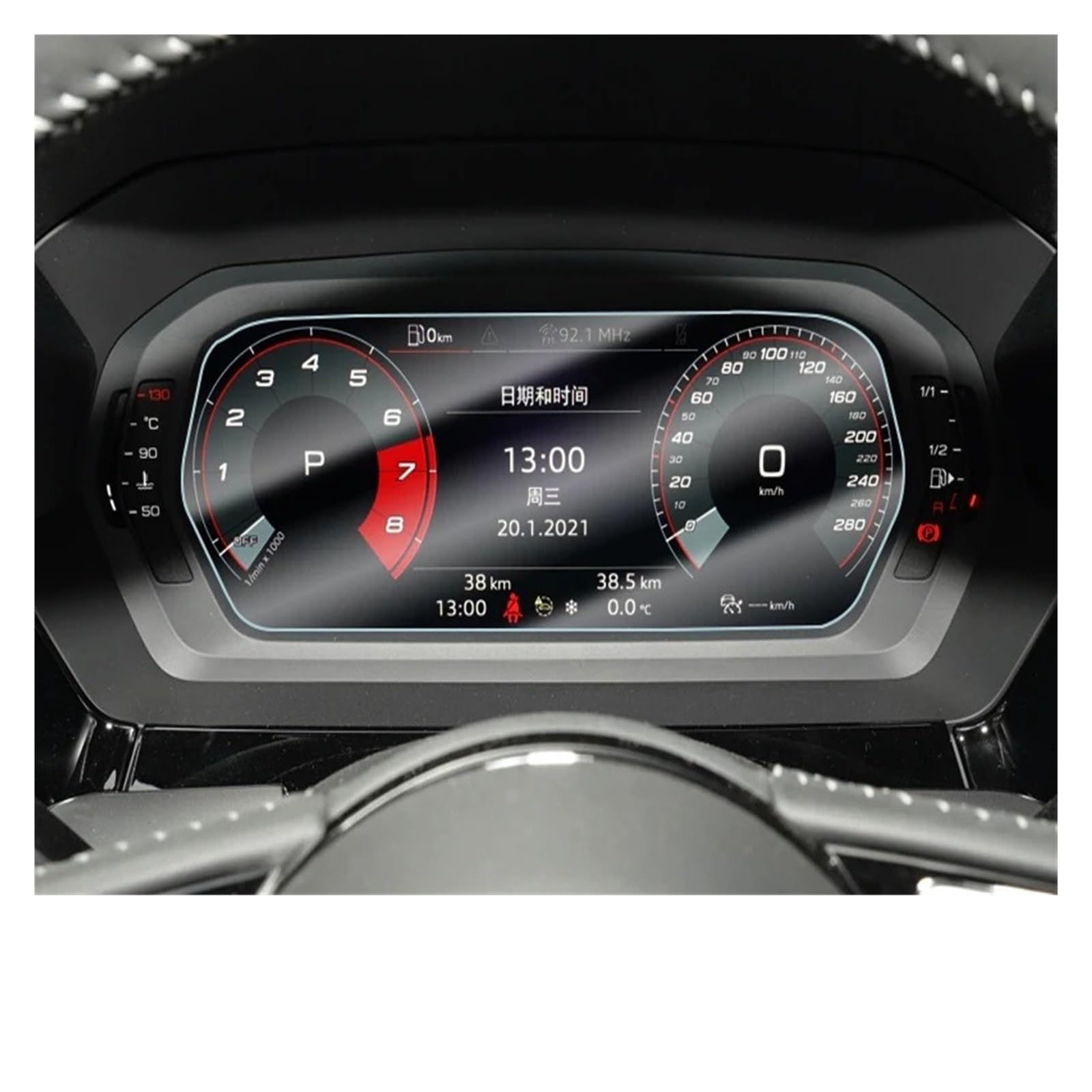 Navigations-Displayschutz Für A3 8Y Für Sline S3 2021 2020 Limousine Fließheck Autoinnenausstattung Autonavigation Displayschutzfolie Aus Gehärtetem Glas Navigation Schutzfolie(Instrument Panel) von WIBNBRO