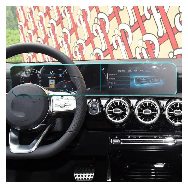 Navigations-Displayschutz Für Für Benz Für CLA B Klasse C118 W247 CLA180/200/220/250 2020 10,25 Zoll Autonavigationsbildschirm Schutzfolie Aus Gehärtetem Glas Navigation Schutzfolie von WIBNBRO