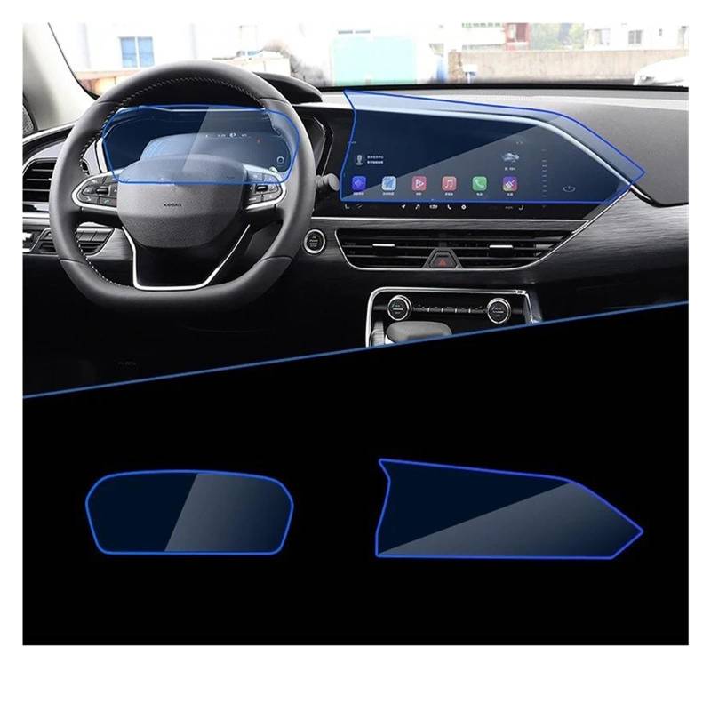 Navigations-Displayschutz Für Geely Für Tugella FY11 2019 2020 Autonavigationsinstrumentenfolie Passend Für Vollbildschutz Aus Gehärtetem Glas Zubehör Navigation Schutzfolie(GPS and Instrument) von WIBNBRO