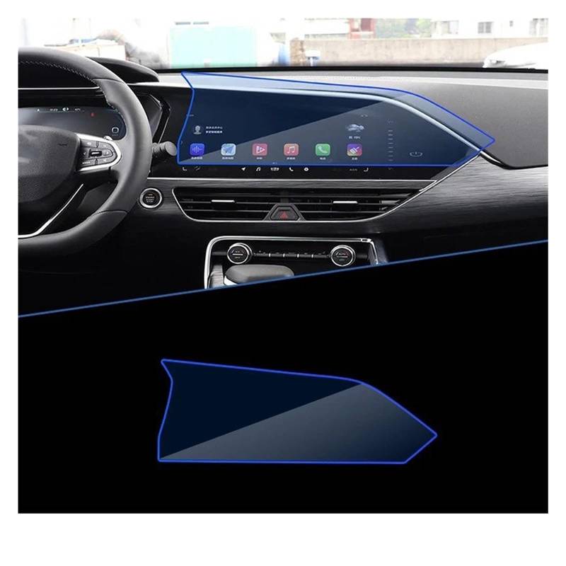 Navigations-Displayschutz Für Geely Für Tugella FY11 2019 2020 Autonavigationsinstrumentenfolie Passend Für Vollbildschutz Aus Gehärtetem Glas Zubehör Navigation Schutzfolie(for GPS) von WIBNBRO