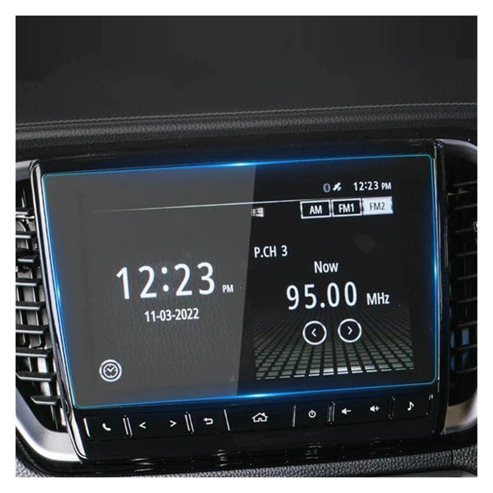 Navigations-Displayschutz Für Isuzu Für D-MAX Für Dmax 2023 Konsole Gehärtetes Glas Schutzfolie Navigator Schutz Autozubehör Displayschutzfolie Navigation Schutzfolie(20-23 Blue) von WIBNBRO