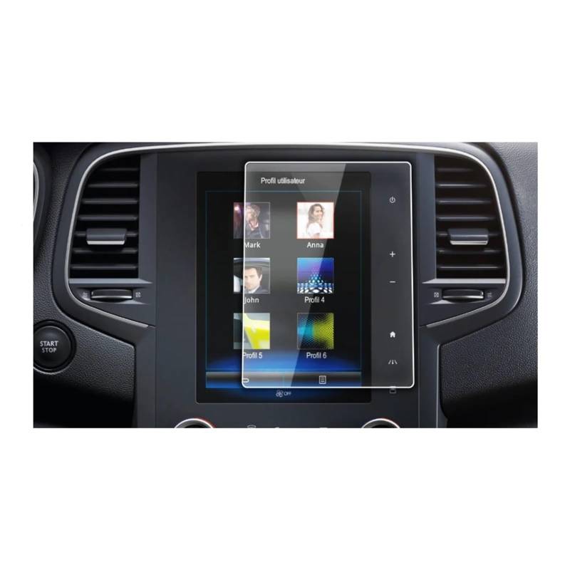 Navigations-Displayschutz Für Koleos 2 Für R-Link 2017 2018 Auto-Displayschutzfolie GPS-Navigationscenter Touch-Display Auto-Innenraumschutz Zubehör Navigation Schutzfolie(8.7inch) von WIBNBRO