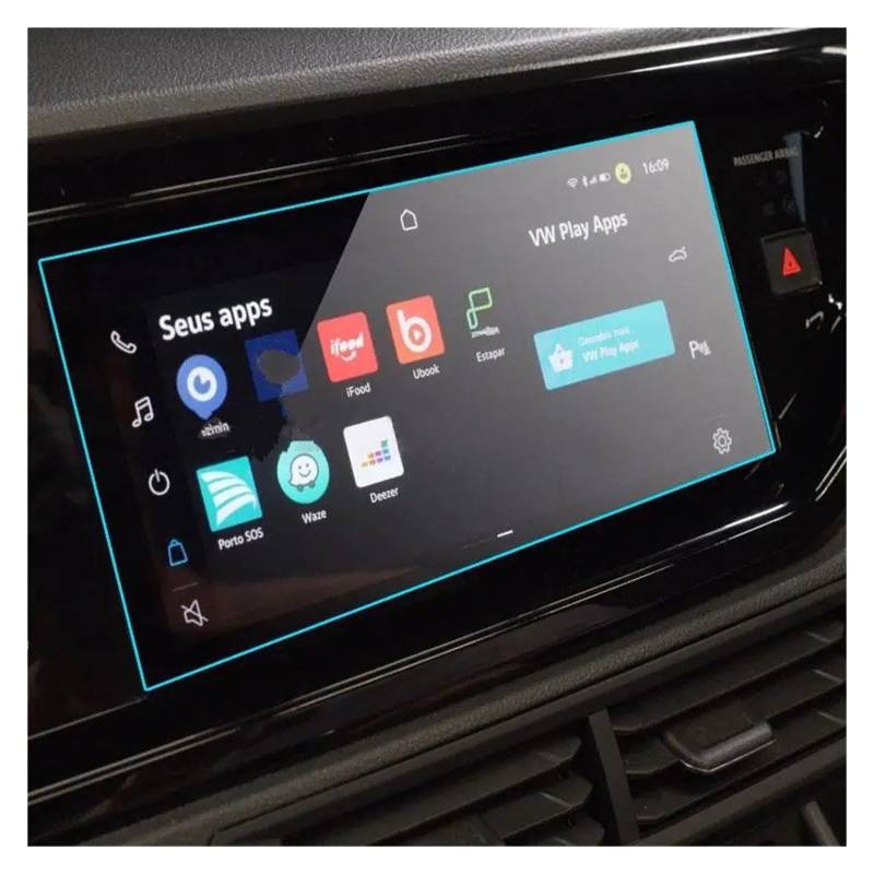 Navigations-Displayschutz Für VW Für Nivus 2021 10,1 Zoll Autoradio GPS Navigation Innenmittelkonsole Displayschutzfolie Aus Gehärtetem Glas Navigation Schutzfolie von WIBNBRO