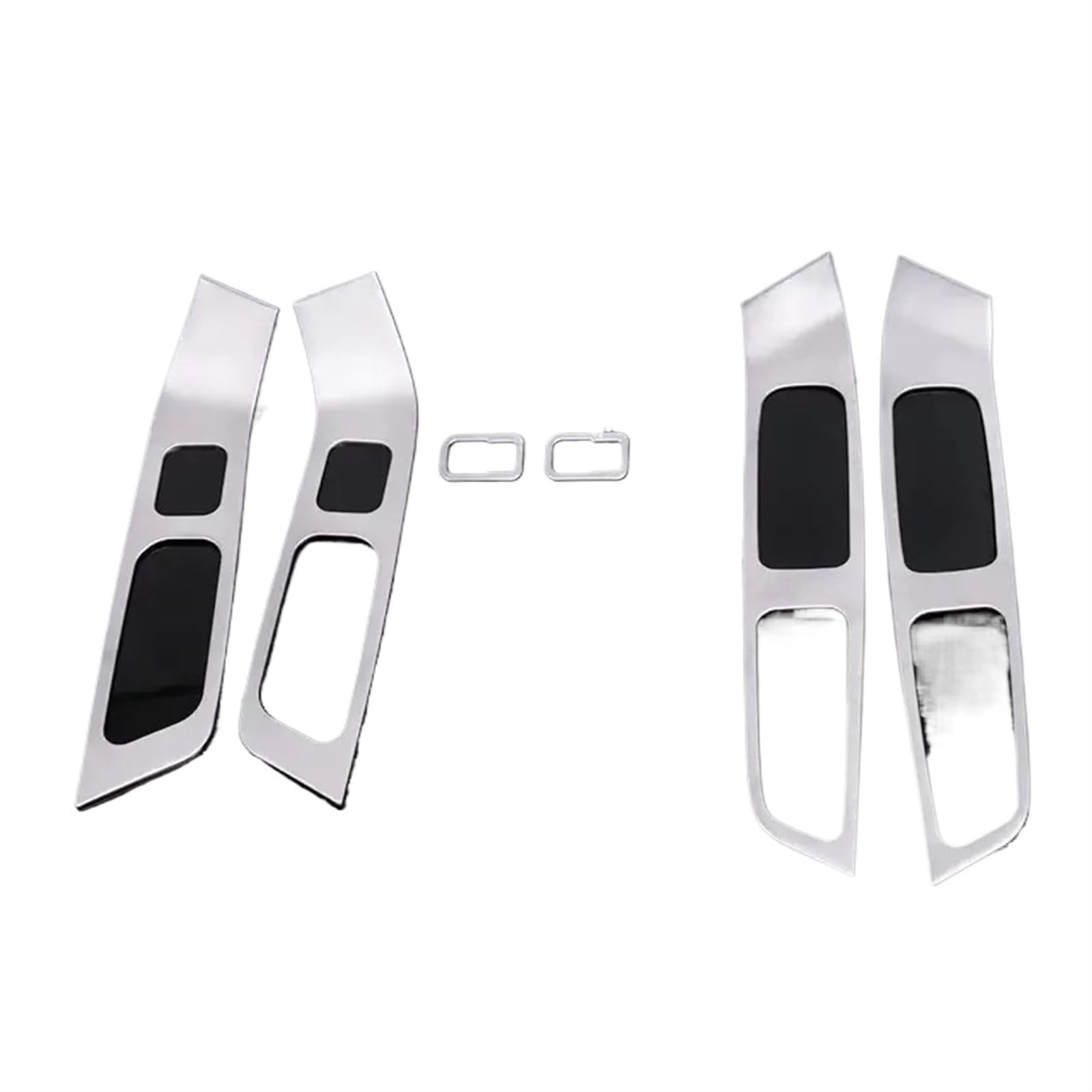 PanelMittelkonsole Für Volvo Für XC60 Für S60 Für V60 Autozubehör Aufkleber Edelstahl Tür Armlehne Glas Heber Knopfleiste Dekorative Abdeckung Mittelkonsole Dekor(7PCS) von WIBNBRO