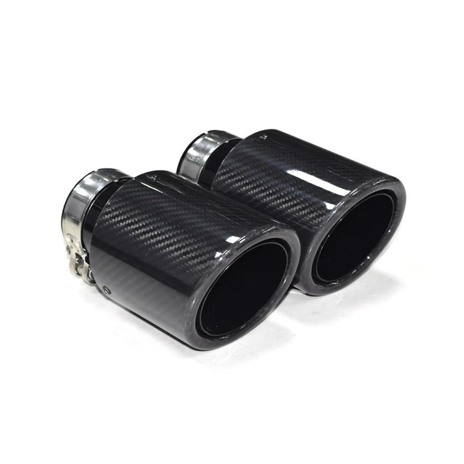 Auspuff Pfeife 1 PCS Carbon Auspuff Tip Muffler Spitze Universal Auto Carbon Auspuffrohr Endrohr Abgasanlage Düse Für Universal Auto Abgasrohrleitungen(ID54MM OD76MM) von WIJHJET