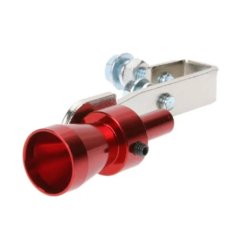 Auspuff Pfeife Aluminiumlegierung Größe S Universal Auto Turbo Sound Whistle Schalldämpfer Auspuffrohr Abgasrohrleitungen(Rot) von WIJHJET