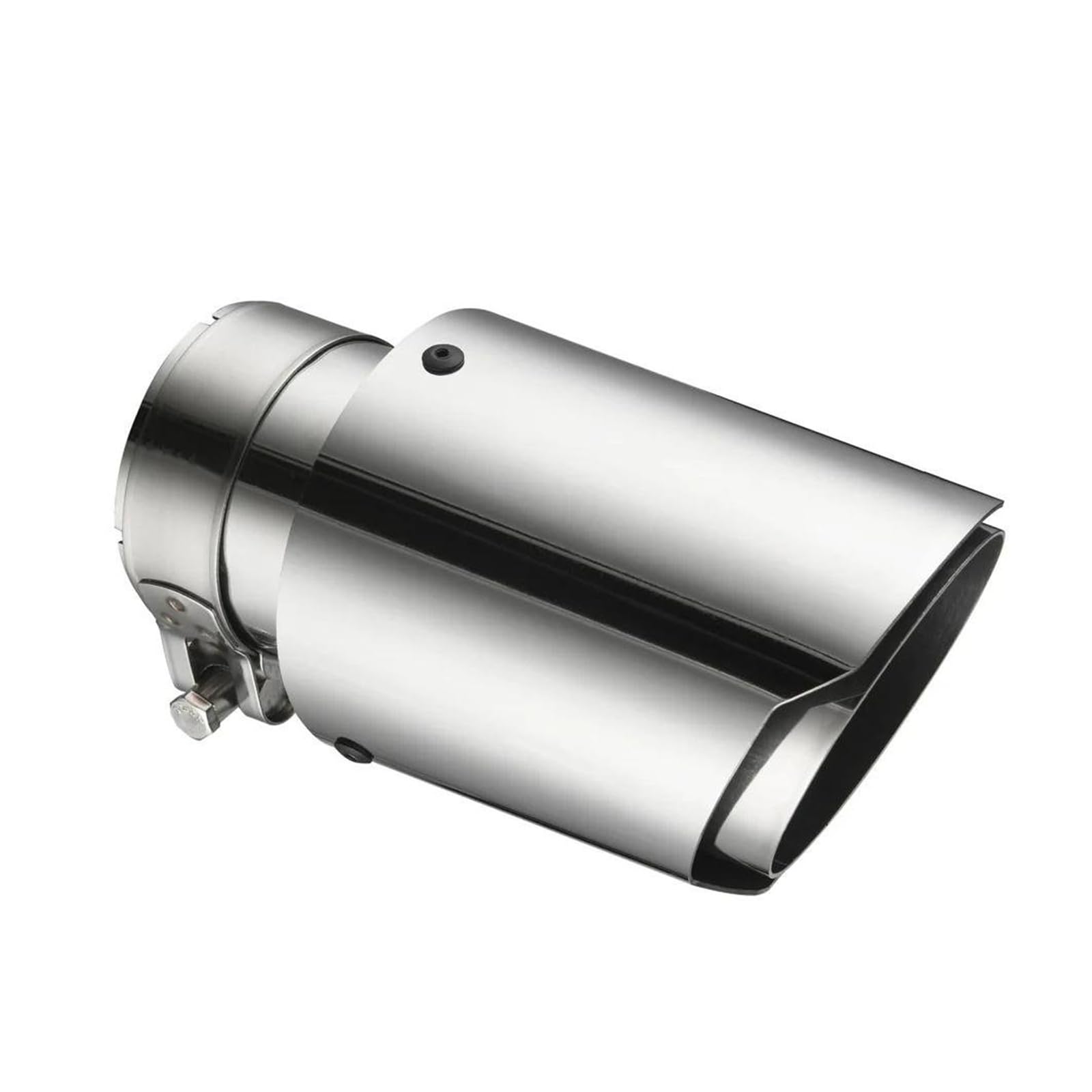 Auspuff Pfeife Auto Edelstahl Schalldämpfer Spitze Auspuffanlage Universal Gerade Silber Dekoration Auspuffrohr Schalldämpfer Abgasrohrleitungen(57mm-101mm) von WIJHJET