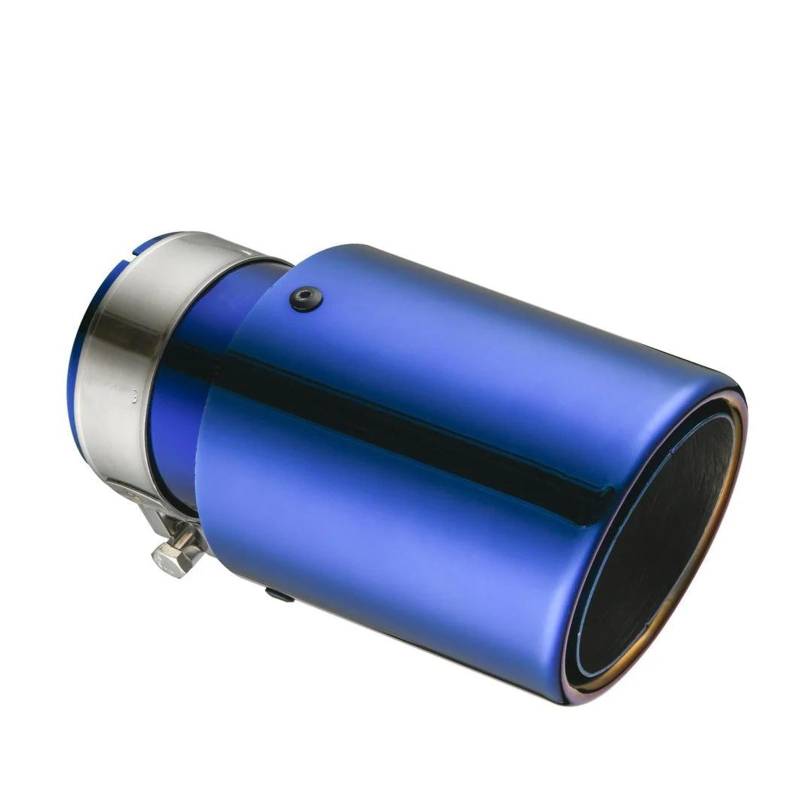 Auspuff Pfeife Auto-Edelstahl-Schalldämpferspitze-Auspuffanlage Universal-Crimp-Blaue Dekoration-Auspuffrohr-Schalldämpfer Abgasrohrleitungen(57mm-76mm) von WIJHJET