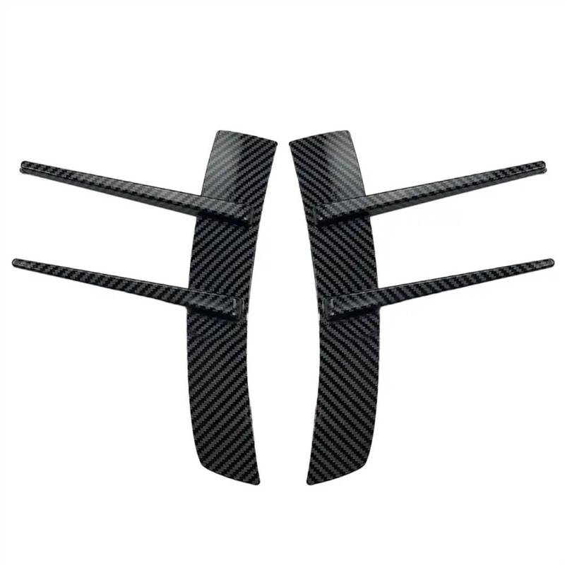 Auto Heckflügel 2Pcs Für Benz Für A-Klasse A180 A200 A220 Auto Vorderen Stoßfänger Lip Air Vent Trim Spoiler Canards Splitter Spoiler Wing(Kohlefaser) von WIJHJET