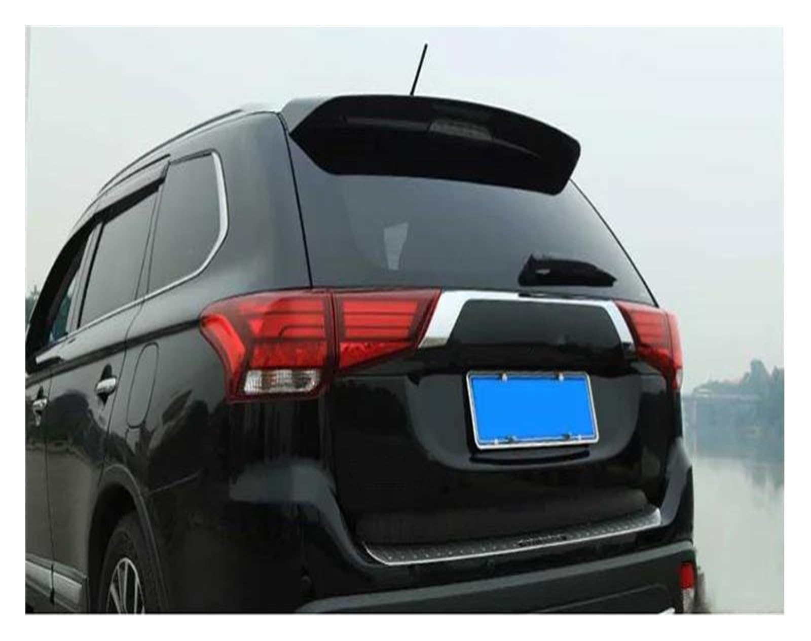 Auto Heckflügel Für Mitsubishi Für Outlander Für QBK 2013 2014 2015 2016 2017 2018 Spoiler ABS Auto Hinten Flügel Farbe Heckspoiler Spoiler Wing(Carbon Pattern) von WIJHJET