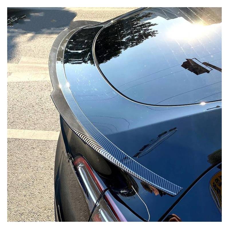 Auto Heckflügel Für Tesla Für Modell Y Für Modell 3 Hinten Schwanz Flügel Stamm Spoiler Außen Dekoration Geändert Körper Kit Spoiler Wing(for Y Carbon Look) von WIJHJET