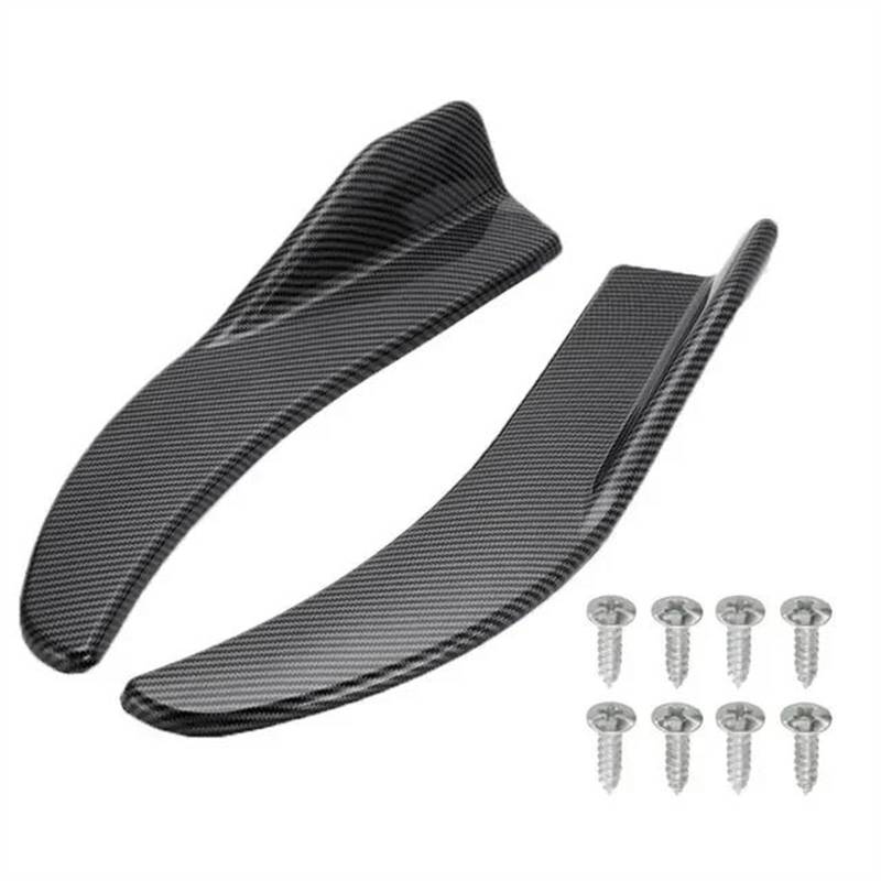 Auto Seitenschürze 1 Paar 40CM Auto Bumper Spoiler Vorne Hinten Lip Universal Auto Seite Rock Auto Seitenrock Splitter(Kohlefaser) von WIJHJET