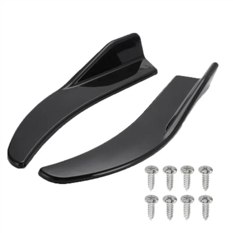 Auto Seitenschürze 1 Paar Auto Bumper Spoiler Vorne Hinten Lip Anti-kollision Universal Auto Seite Rock Auto Seitenrock Splitter(Schwarz) von WIJHJET