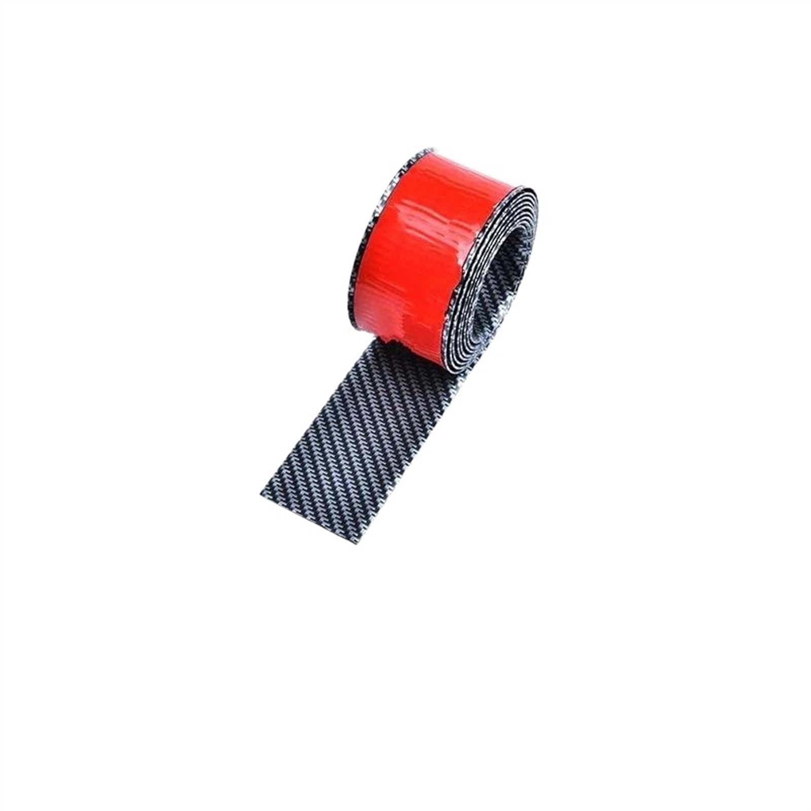 Auto Seitenschürze 2M 5/7cm Auto Seitenschweller Tür Antikollisionsstreifen Universal Carbon Fiber Dekorative Aufkleber Modifikation Aufkleber Auto Seitenrock Splitter(2M X 5cm) von WIJHJET