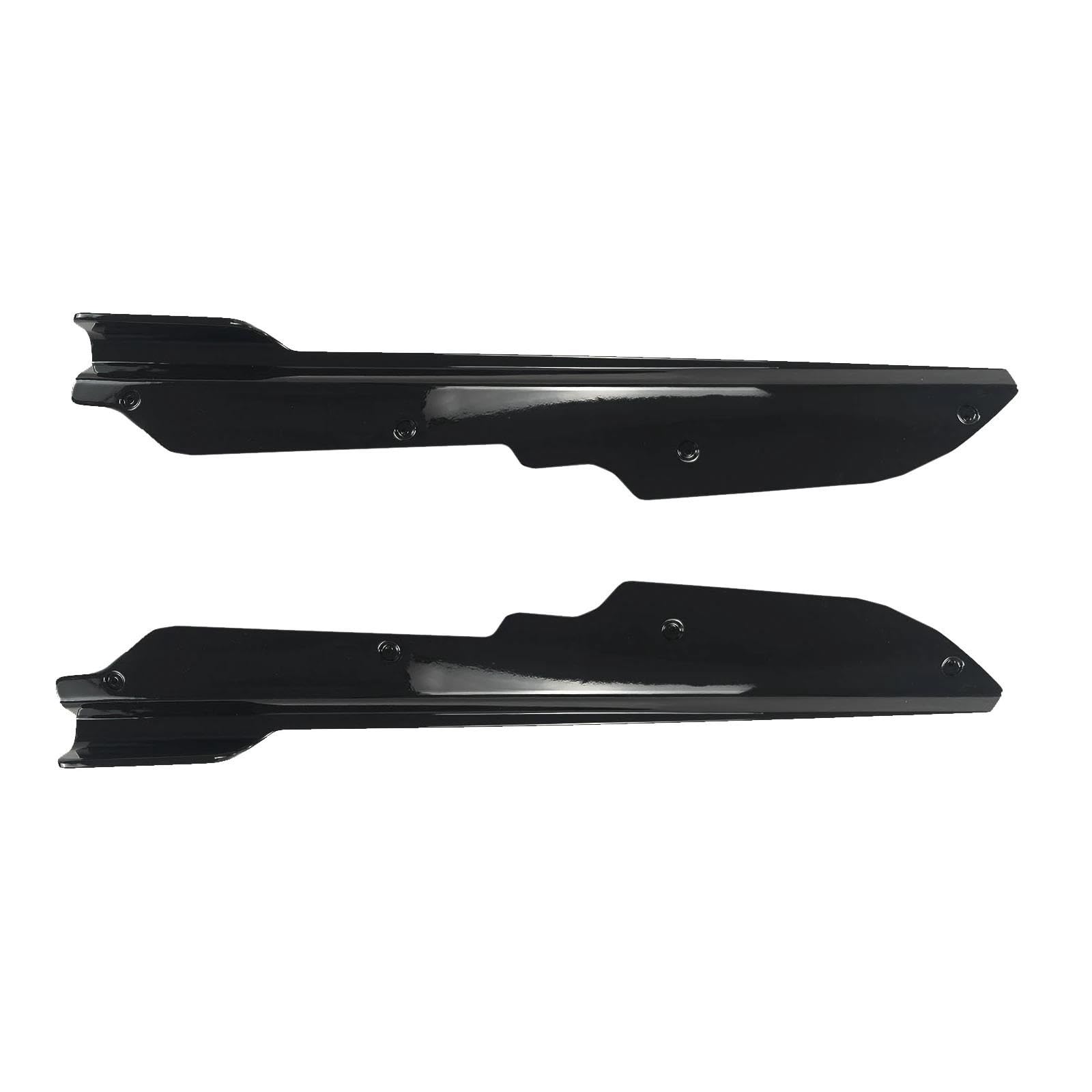 Auto Seitenschürze 2Pcs Seite Rock Erweiterung Splitter Für Chevrolet Für Corvette C8 Für Stingray Z51 2020 2021 2022 2023 2024 Winglet Lip Auto Seitenrock Splitter(Glossy Black) von WIJHJET