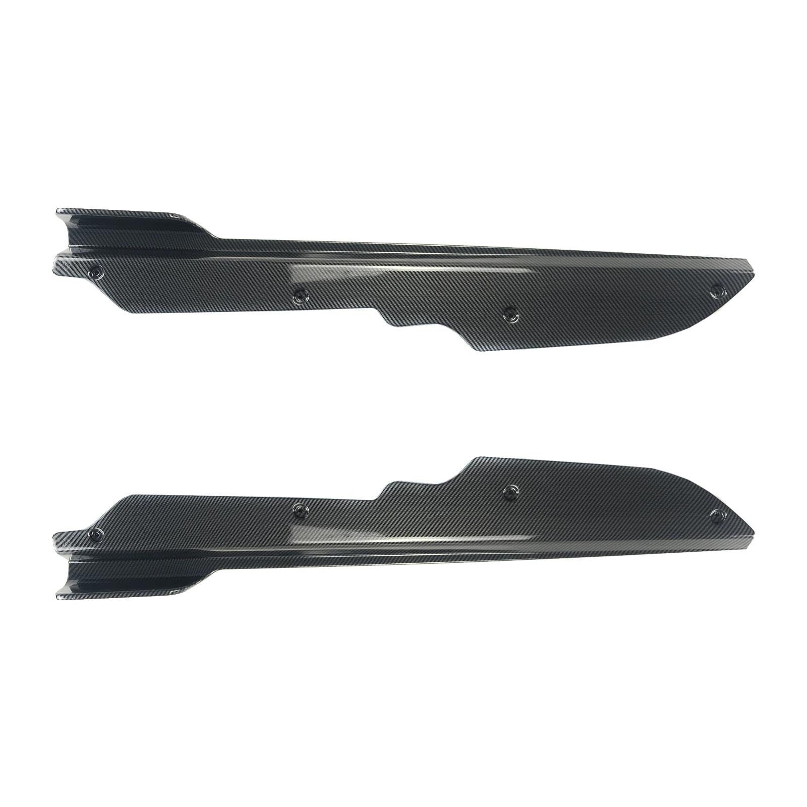 Auto Seitenschürze 2Pcs Seite Rock Erweiterung Splitter Für Chevrolet Für Corvette C8 Für Stingray Z51 2020 2021 2022 2023 2024 Winglet Lip Auto Seitenrock Splitter(Kohlefaser-Stil) von WIJHJET