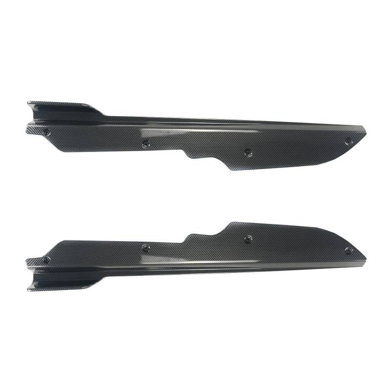 Auto Seitenschürze 2Pcs Seite Rock Erweiterung Splitter Für Chevrolet Für Corvette C8 Für Stingray Z51 2020 2021 2022 2023 2024 Winglet Lip Auto Seitenrock Splitter(Kohlefaser-Stil) von WIJHJET