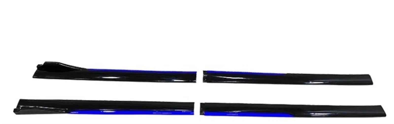 Auto Seitenschürze 4 Stücke Für Seat Für Ibiza Für Cupra MK2-6 6J Auto Seitenschweller Verlängerung Schweller Lip Splitter Spoiler Stoßstange Auto Seitenrock Splitter(Blue+Gloss Black) von WIJHJET