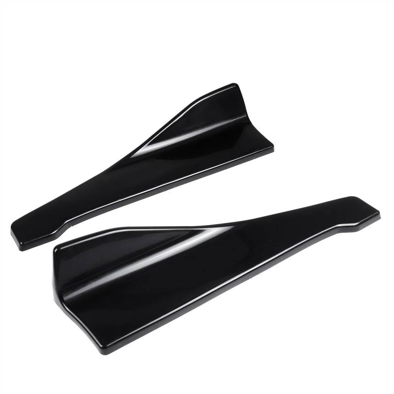 Auto Seitenschürze 48CM Schwarz Heckstoßstangenschutz Diffusor Lip Splitter Spoiler Seitenschweller Für VW Für Golf MK7 MK7.5 MK6 MK5 Auto Seitenrock Splitter(Glossy Black) von WIJHJET