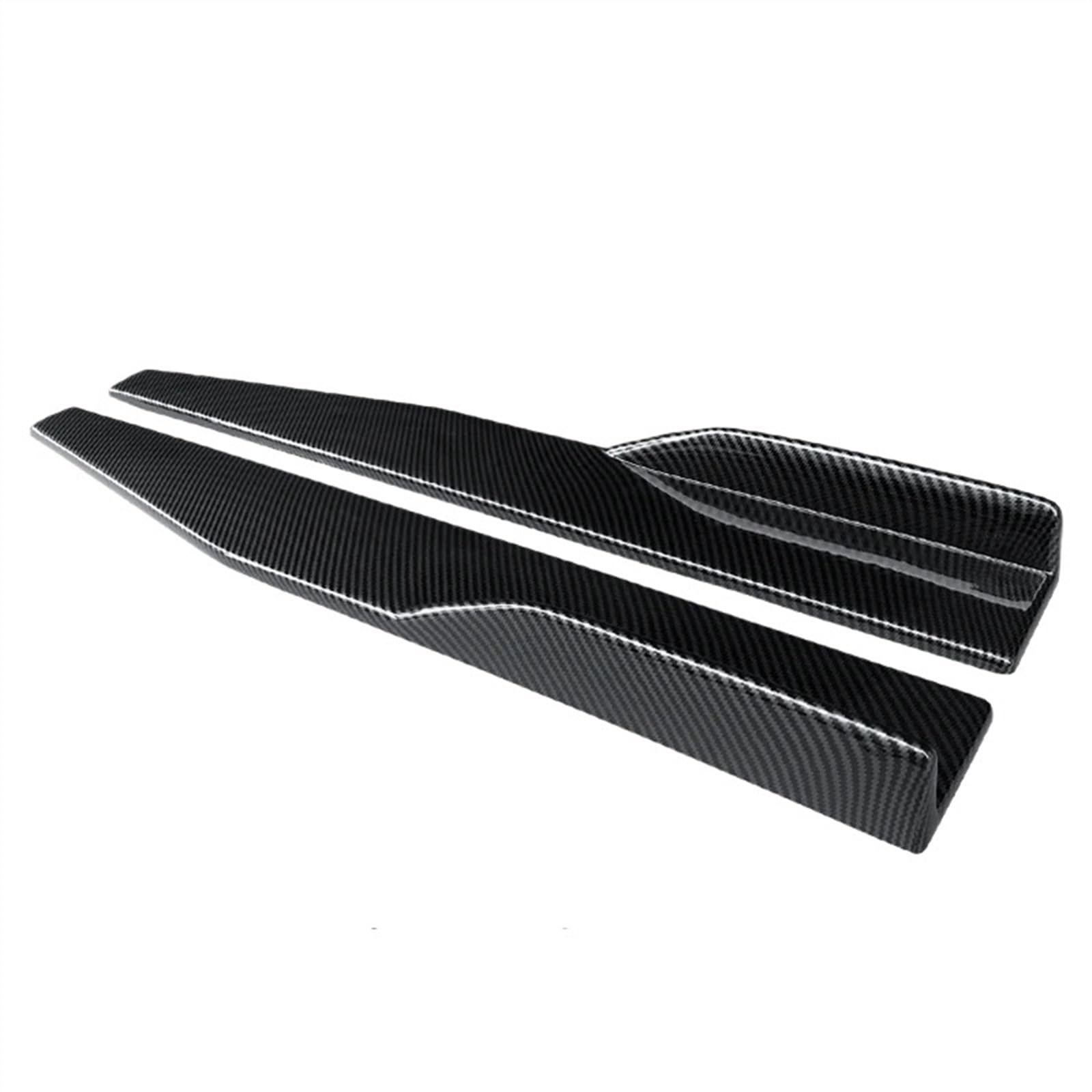 Auto Seitenschürze Auto Seitenschweller Stoßstange Diffusor Spoiler Schürzen Flügel Erweiterungen 75cm Für Lexus GS 2012-2015 2016 2017 2018 2019 2020 Auto Seitenrock Splitter(Kohlefaser-Optik) von WIJHJET