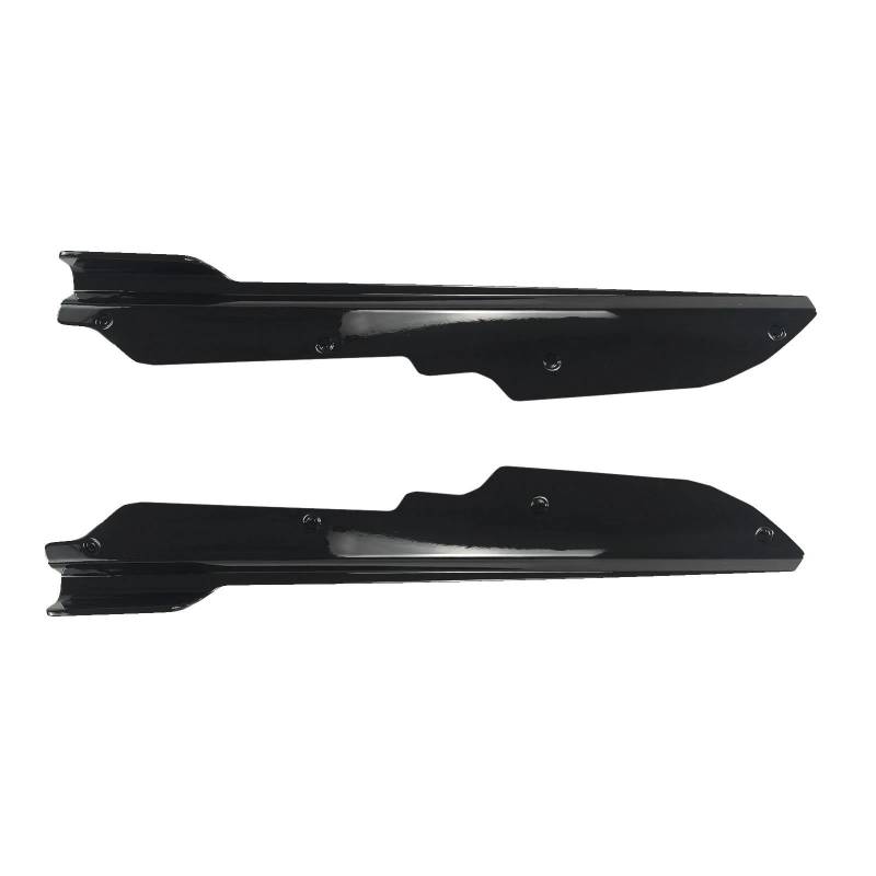 Auto Seitenschürze Für Chevrolet Für Corvette C8 Für Stingray Z51 2020 2021 2022 2023 2024 Seitenschwellerverlängerungslippensplitter Winglet Auto Seitenrock Splitter(Glossy Black) von WIJHJET