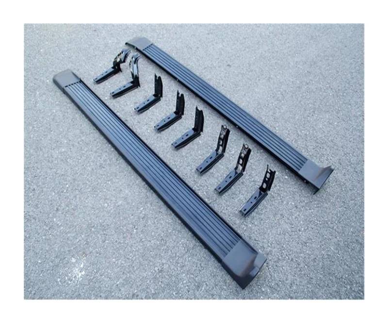 Auto Seitenschürze Trittbretter Seite Schritt Bar Pedale Für Toyota Für Land Für Cruiser LC100 4500 4700 1997-2001 2002 2003 2004 2005 2006 2007 Auto Seitenrock Splitter(Schwarz) von WIJHJET