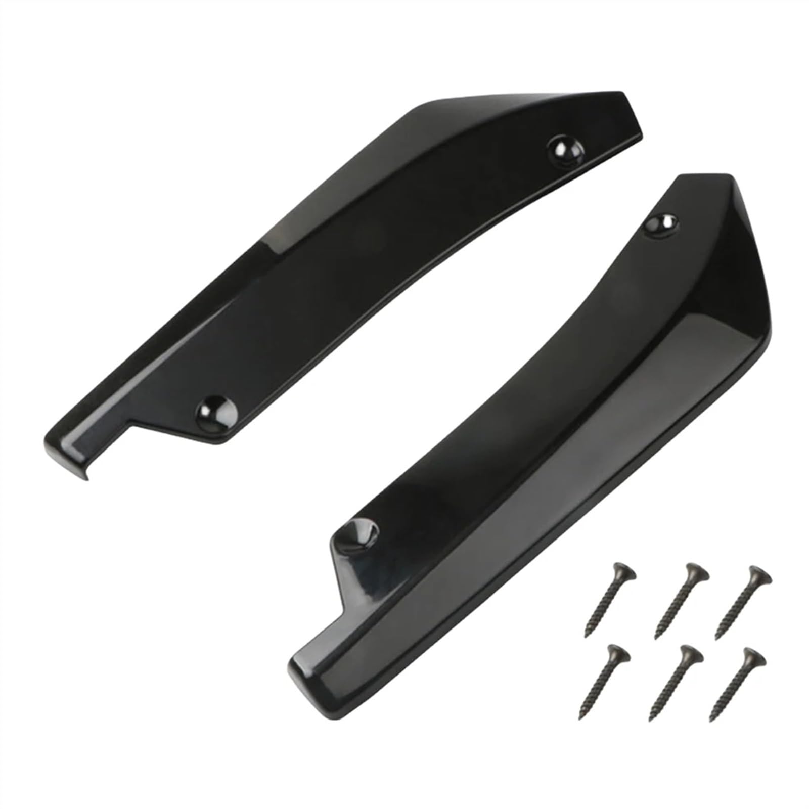 Auto Seitenschürze Universal Auto Vorne Hinten Stoßstange Streifen Lip Spoiler Diffusor Splitter Kratz Schutz Winglets Seite Rock Erweiterung Auto Seitenrock Splitter(Schwarz) von WIJHJET