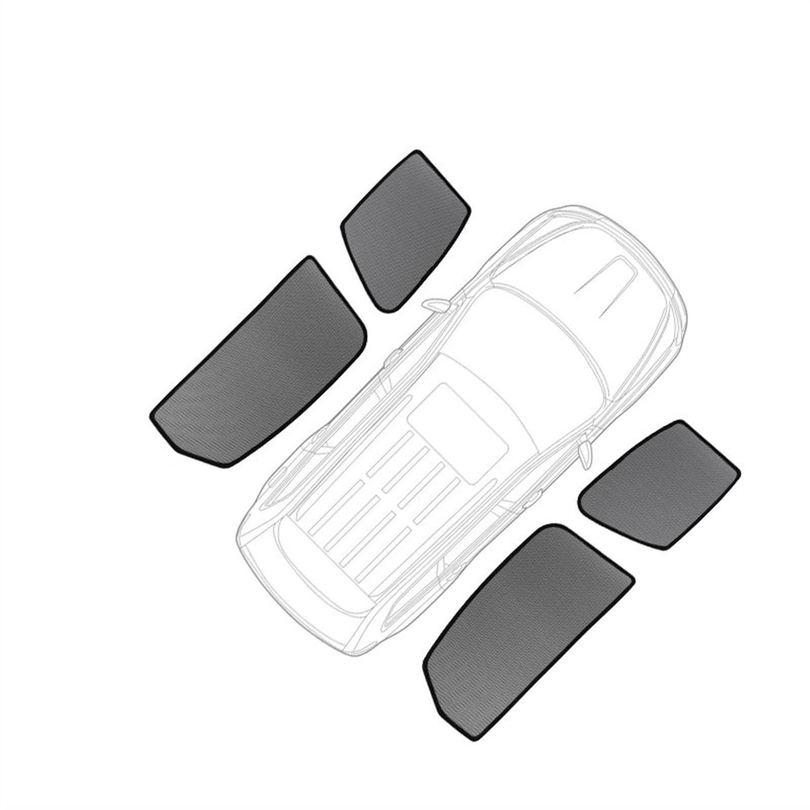 Auto Sonnenschutz Für MG ZS Für SUV 2017 2018 2019 2020 2021 2022 Auto Sonnenschutz Windschutzscheibe Seitenfenster Sonnenschutz Visier Sonnenblenden(4PCS Side) von WIJHJET