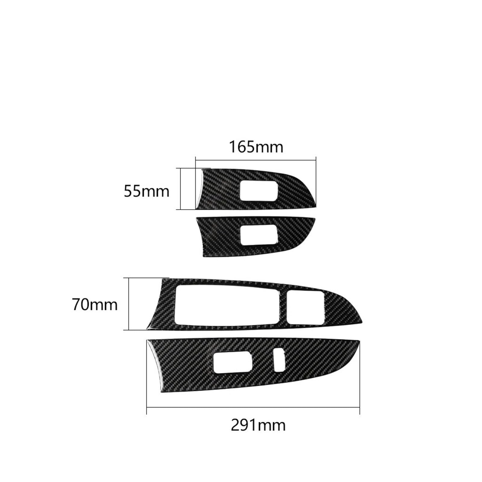 Innenverkleidung Mittelkonsole Für Lexus Für is Für IS250 300 Für 350c 2006 2007-2012 Fensterheber Schalter Heben Panel Dekoration Abdeckung Trim Aufkleber Aufkleber Auto Zubehör(Left-Hand Drive) von WIJHJET