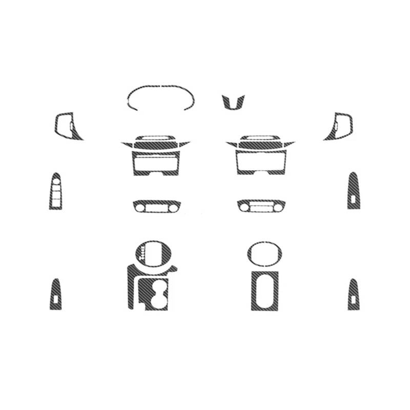 Konsolenverkleidung Auto-Styling 3D Kohlefaser Auto Innenraum Mittelkonsole Farbwechsel Formaufkleber Aufkleber Für Kia Sportage R 2011-2015 Panel Abdeckung(Blau) von WIJHJET