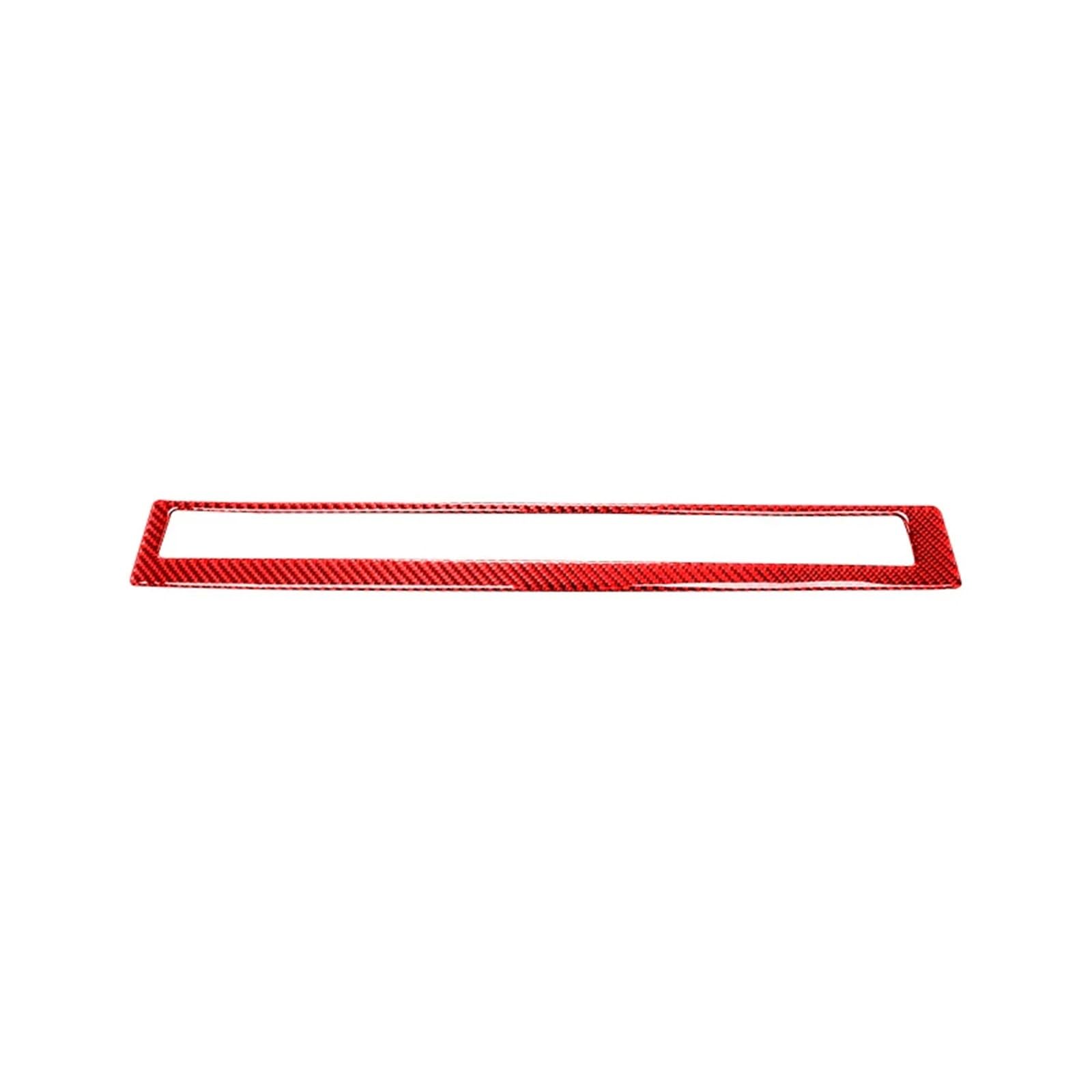 Konsolenverkleidung Für 3er E90 2005-2012 Autozubehör Kohlefaser Auto Copilot Wasserbecherhalter Panel Außenrahmen Zierleiste Aufkleber Panel Abdeckung(Rot) von WIJHJET