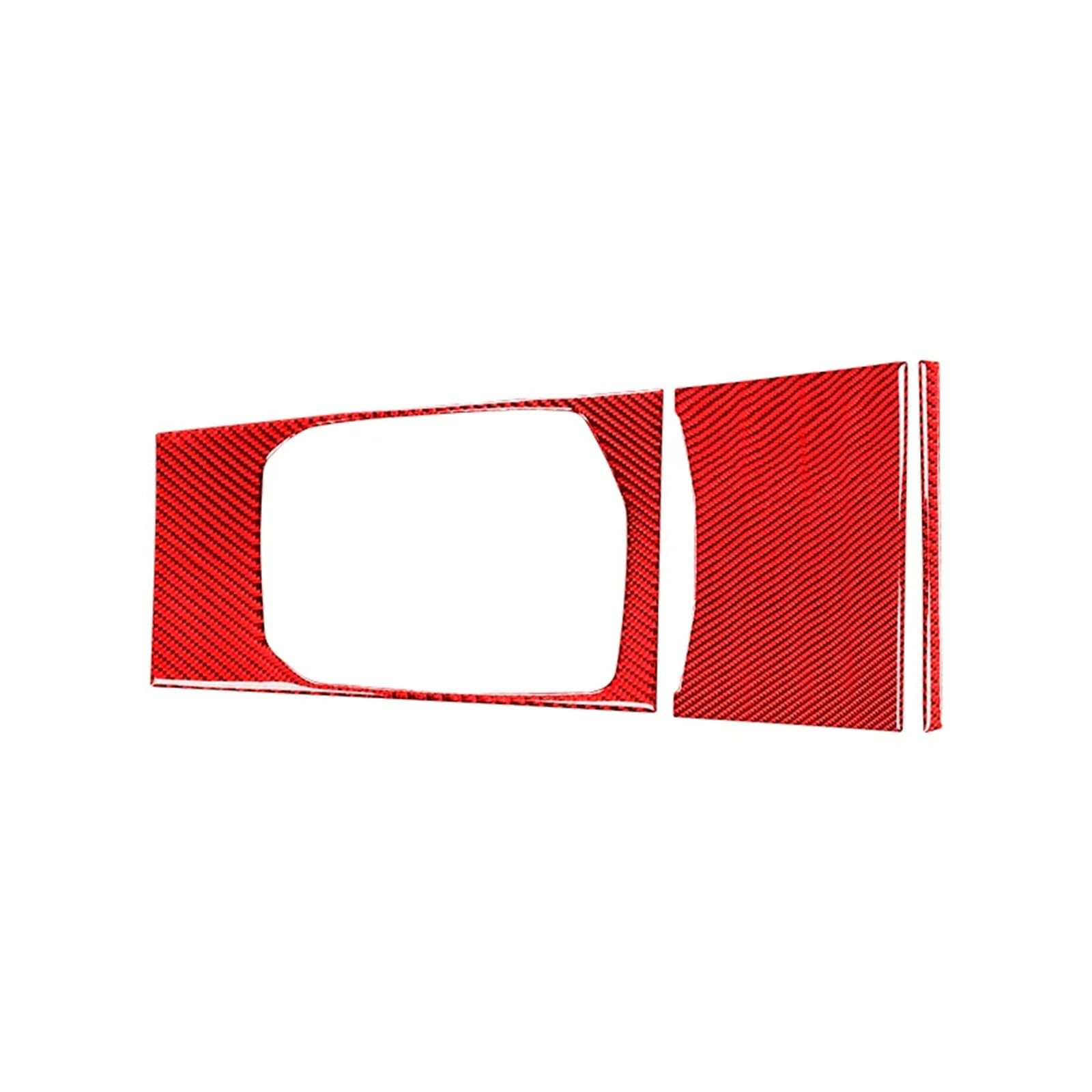 Konsolenverkleidung Für 3er G20 G28 2019-2020 Zubehör Kohlefaser Auto Zentrale Gangschaltung Panel Getränkehalter Aufbewahrungsbox Panel Verkleidungsabdeckung Panel Abdeckung(Style C(Red)) von WIJHJET