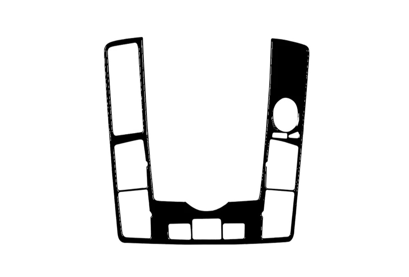 Konsolenverkleidung Für A6 C6 S6 2007-2015, Piano Black, Gangschaltung, Luftauslass, Tacho, Lenkrad, Fensterheber, Anzug, Auto-Innenaufkleber Panel Abdeckung(18) von WIJHJET