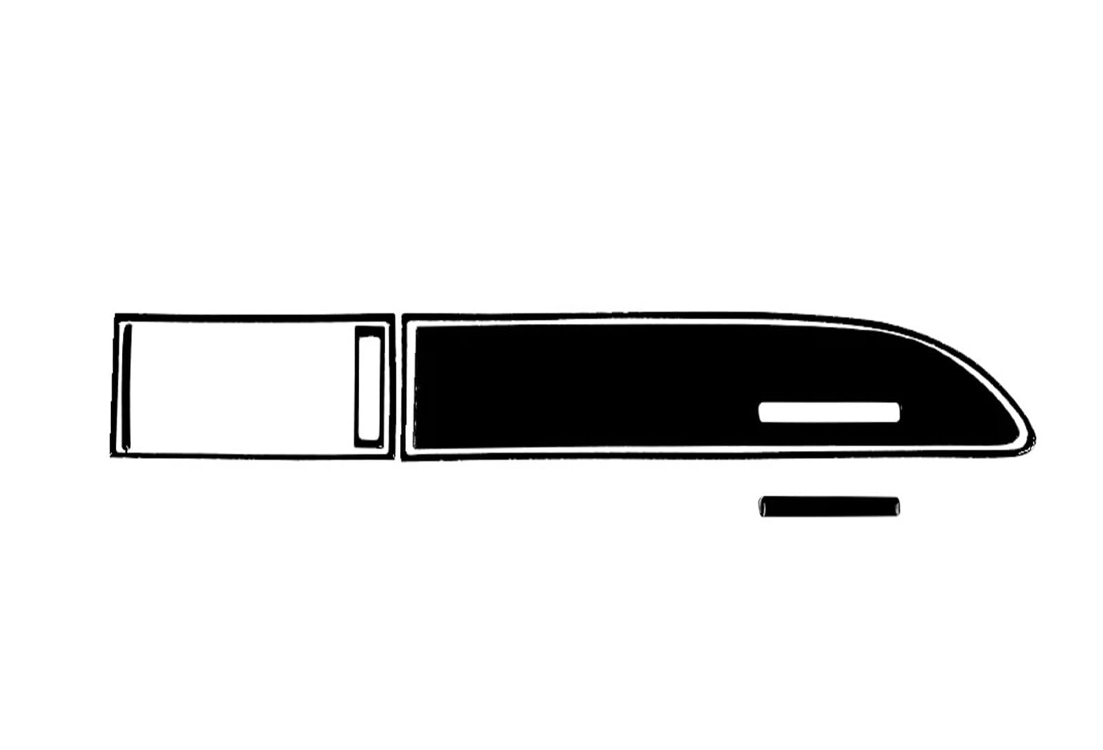 Konsolenverkleidung Für A6 C6 S6 2007-2015, Piano Black, Gangschaltung, Luftauslass, Tacho, Lenkrad, Fensterheber, Anzug, Auto-Innenaufkleber Panel Abdeckung(8) von WIJHJET