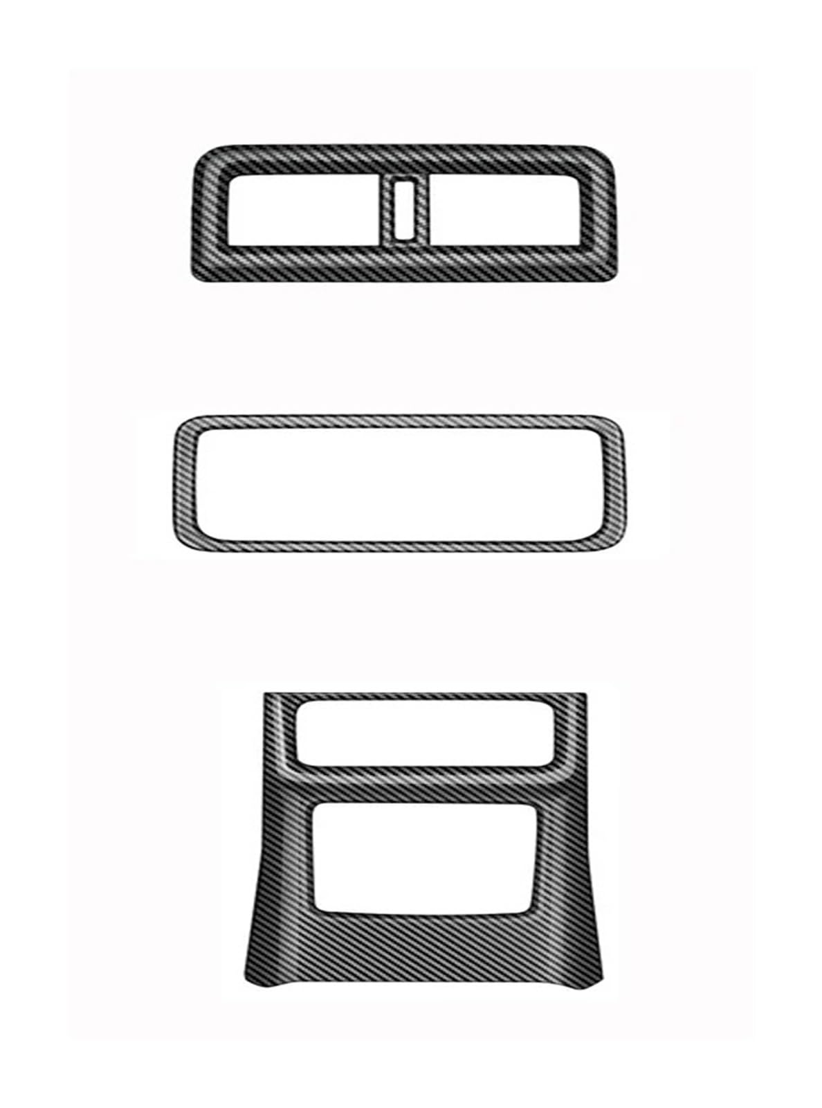 Konsolenverkleidung Für Mazda CX60 CX 60 CX-60 2022 2023 2024 ABS Carbon Fenster Schalter Abdeckung Klimaanlage Outlet Rahmen Innen Zubehör Panel Abdeckung(Low Rear Ac Vent ABC) von WIJHJET