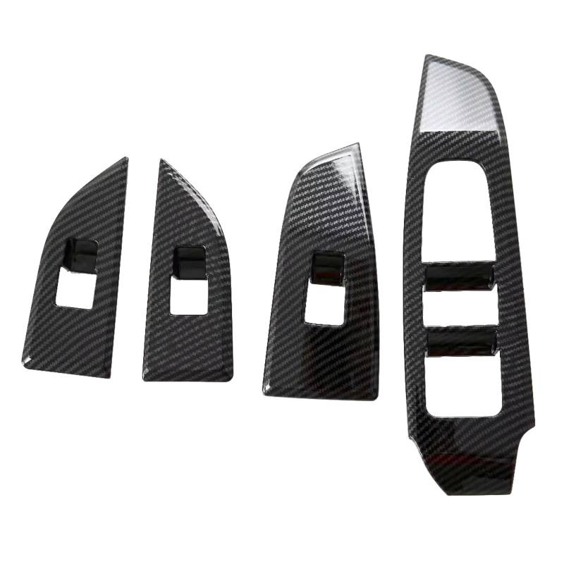 Konsolenverkleidung Für Nissan Für Qashqai J12 2021 2022 2023-2024 LHD Carbon Schwarz Innen Fensterheber Schalter Taste Abdeckung Trim ABS Auto Zubehör Panel Abdeckung von WIJHJET