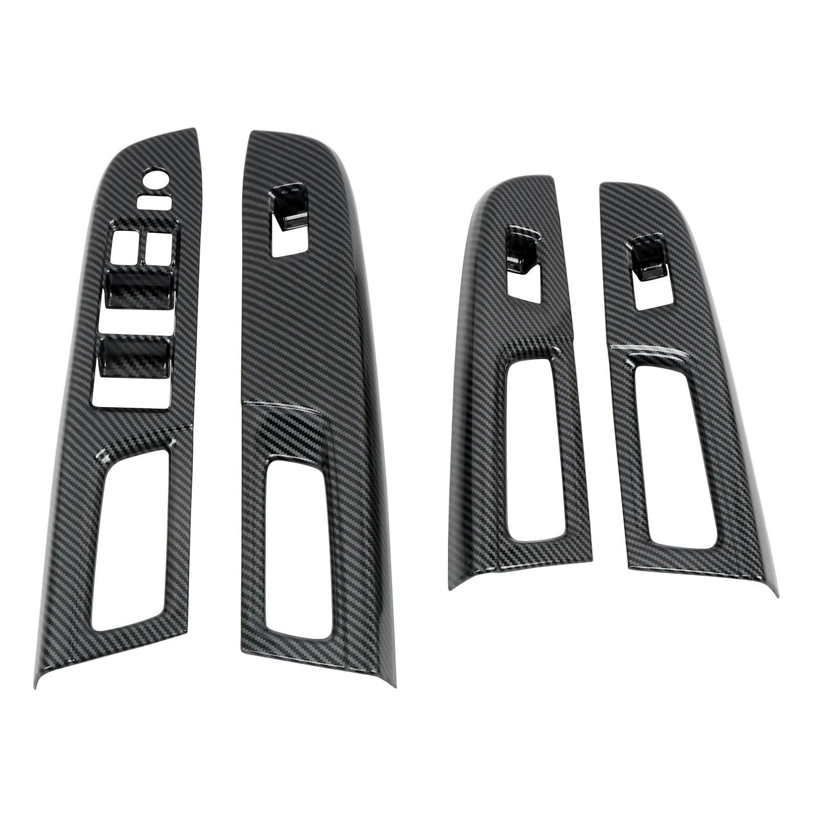 Konsolenverkleidung Für Subaru Für WRX STI 2015 2016 2017 2018 2019-2020 Carbon Schwarz Tür Armlehne Fenster Schalter Lift Abdeckung Trim Innen Auto Zubehör Panel Abdeckung(RHD) von WIJHJET