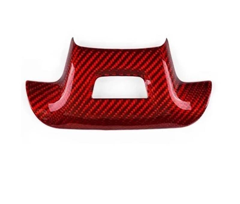 Konsolenverkleidung Real Carbon Fiber Für Chevrolet Für Camaro 2016 2017 2018 2019 2020 2021 2022 2023 Auto Innen Trim Rot Schwarz Zubehör Aufkleber Panel Abdeckung(Steering Bottom RD) von WIJHJET