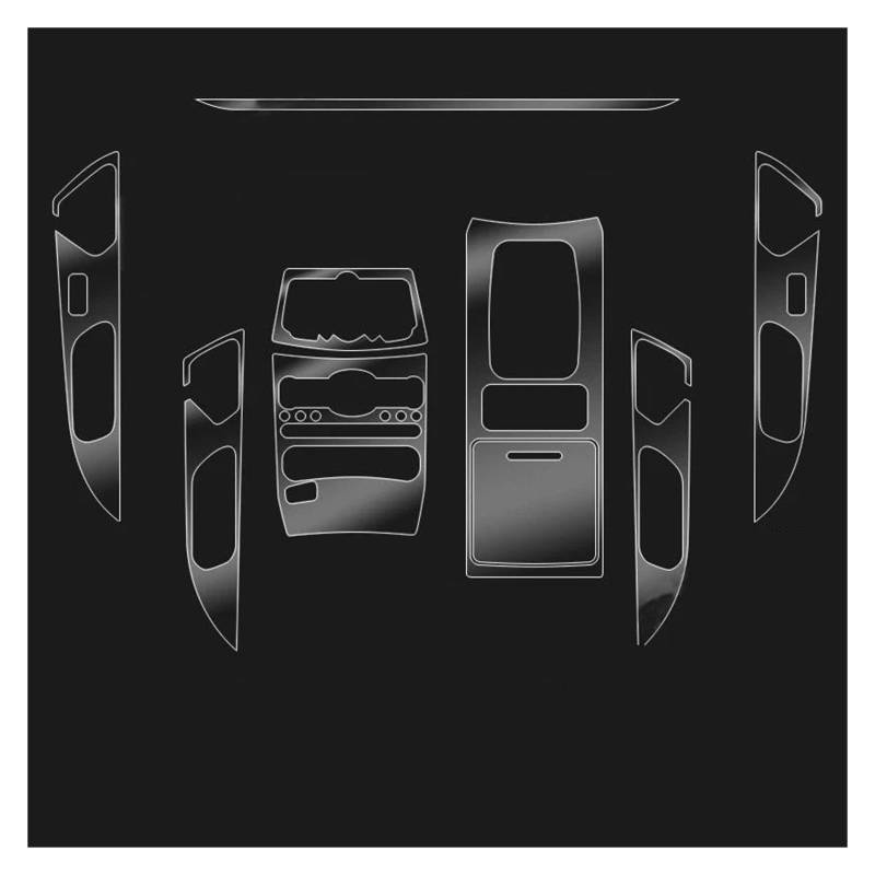 Konsolenverkleidung TPU Transparente Folie Für Q50 QX60 QX70 QX80 Autoinnenraumaufkleber Mittelkonsole Air CD Getriebe Türfenster Hebepanel Panel Abdeckung(QX70) von WIJHJET