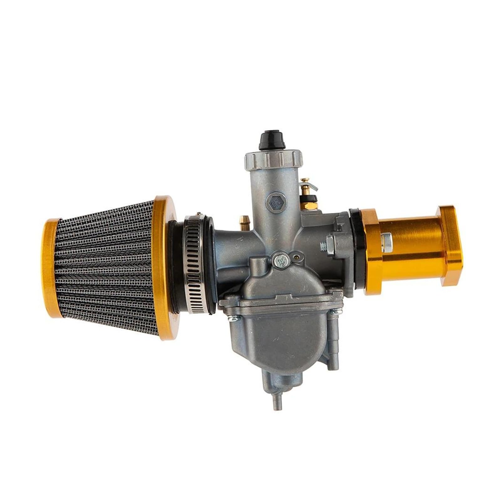 Vergaser Für Predator 212cc 196cc Für Coleman CT200U BT200X Für Mini Bike KT196 Für Go Für Kart GX160 GX200 6.5hp Motorluftfilter Tuningvergaser Motorrad Vergaser(Gold) von WIJHJET