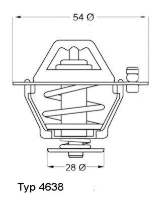 Wahler 4638.82d Thermostat, Kühlmittel von WILMINK GROUP