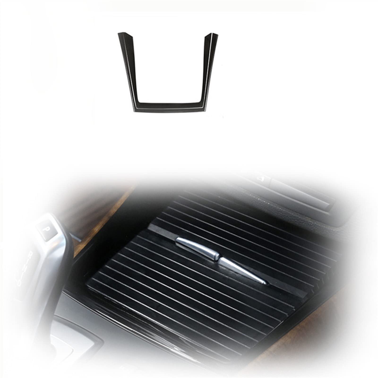 Car Styling Mittelkonsole Wasserbecherhalter Aufbewahrungsbox Rahmenzierabdeckung Zierleiste Für B&M&W X5 E70 2008-2013 LHD Innenraum von WILSEM