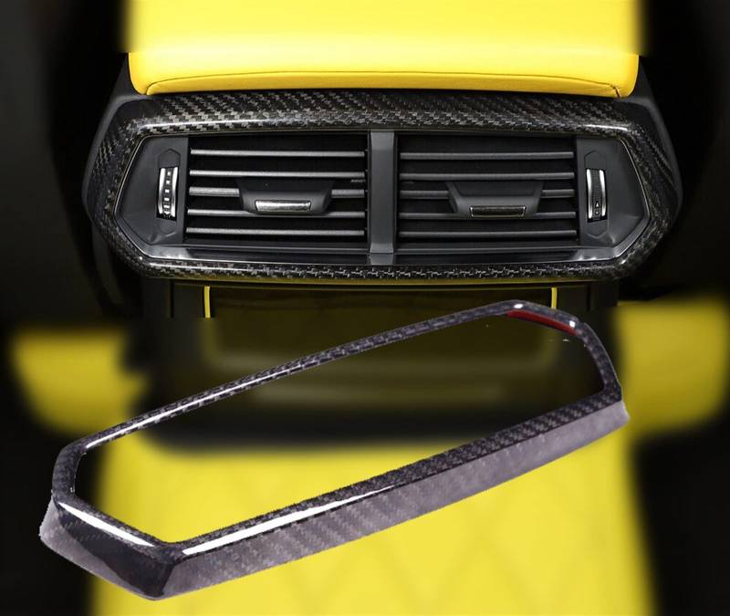 Echte Trockene Kohlefaser Für Lamborghini Für URUS 2018–2021 Hinterer Luftauslass, Rahmen, Dekoration, Verkleidung, Auto-Styling-Zubehör von WILSEM