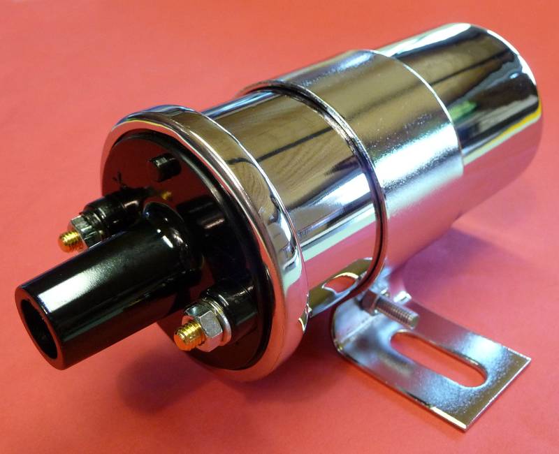 SERIEN Zündspule 12 Volt "CHROM" für alle Typ 1-Motoren von WIM-DESIGN