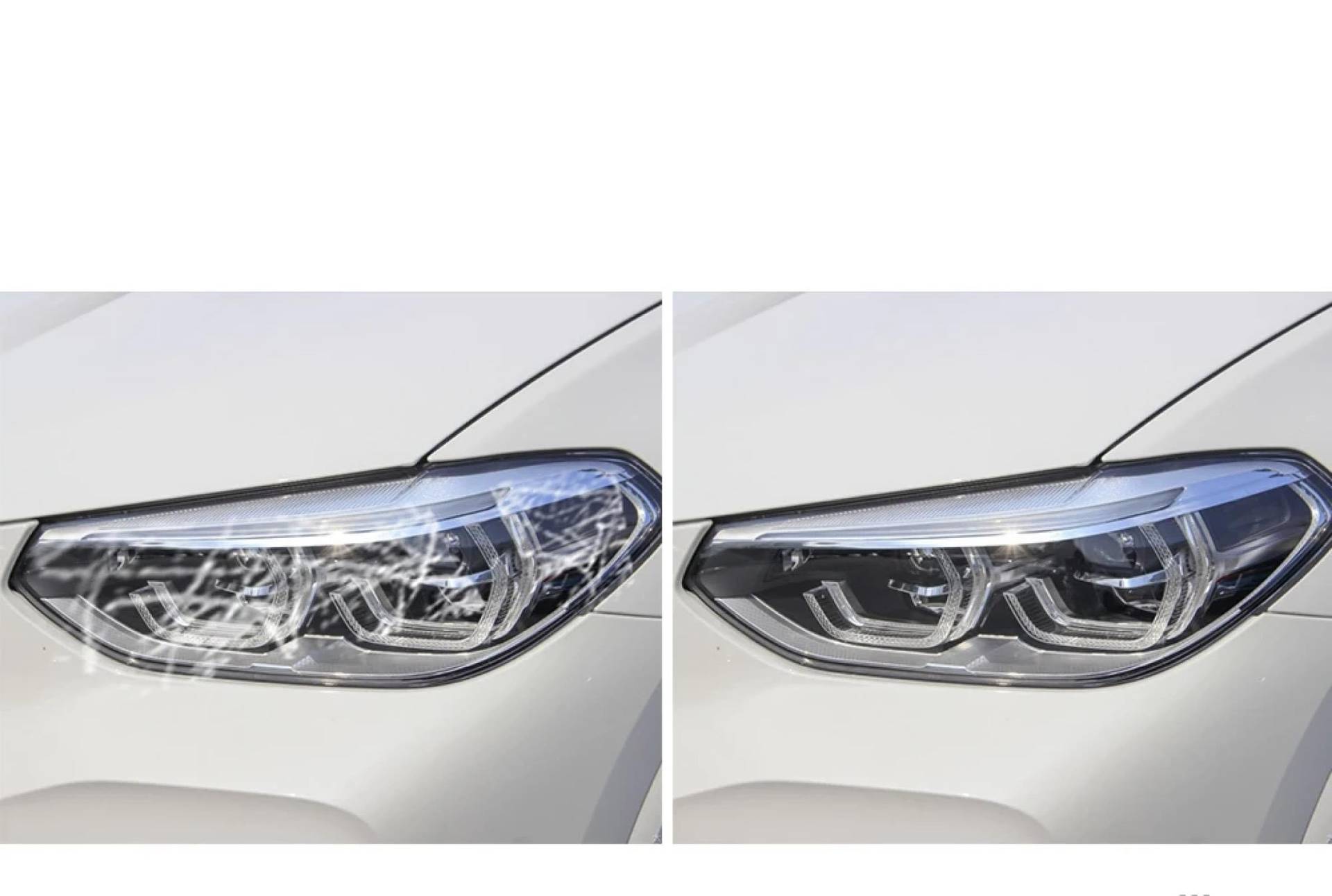 2 Stück Auto Scheinwerfer Schutzfolie Scheinwerfer Transparent Schwarz TPU Aufkleber, für BMW X3 G01 2020 F25 M Zubehör X3G0118-OnB von WINONDE