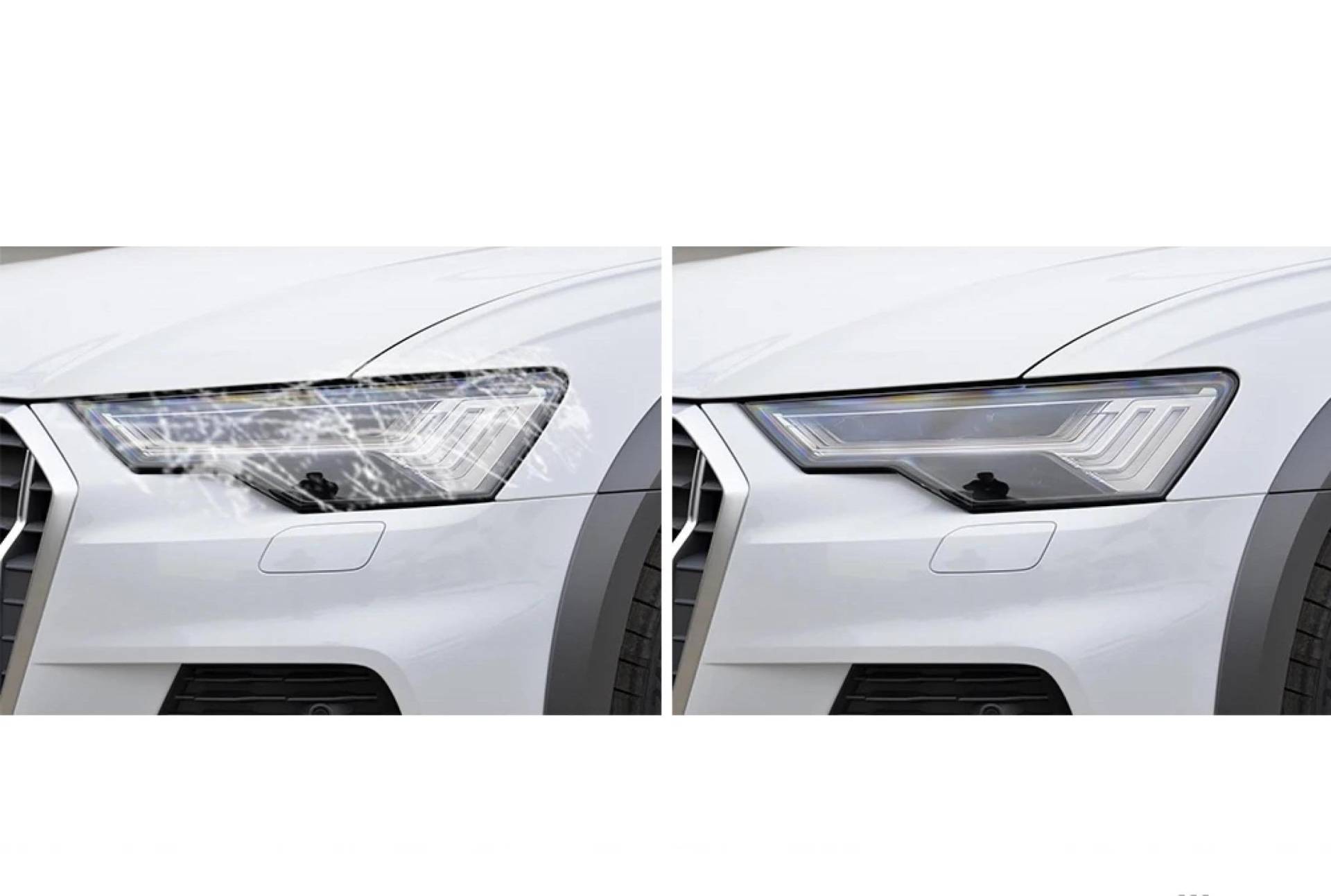 Auto Scheinwerfer Schutzfolie Scheinwerfer Rücklicht Transparent Schwarz TPU Aufkleber Für Audi A6 S6 C8 2019 2020 Zubehör RücklichtB von WINONDE